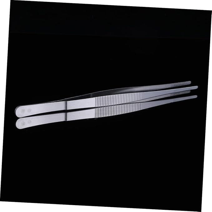 Straight Tweezers for Reptiles Stainless Steel Feeding Nippers Multi-purpose Cleaning Tool