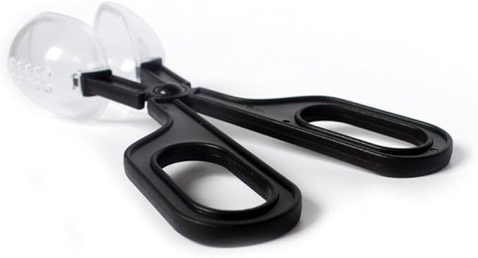 Feeding Scooper Poop Catching Clamp Spoon-Shaped Tips Feeder Tweezers for Snake Reptiles Tarantulas Supplies Pet Amphibians Health