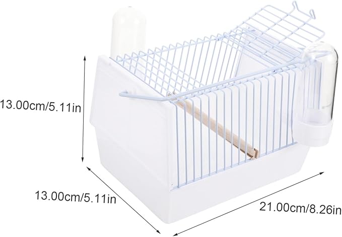 1set Portable Bird Carrier Cage Handle Lightweight Pet Travel Cage for Birds for Parrots and Parakeets Outdoor Activities and Trips Easy to Carry