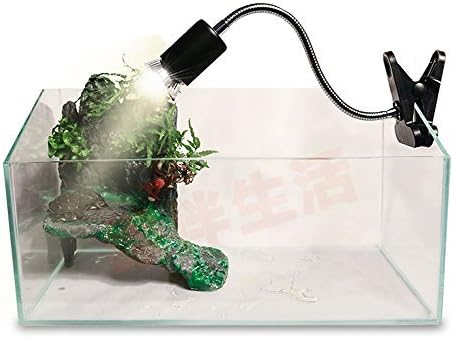 CTKcom UVA UVB Light Bulb Reptile Ceramic Heat Lamp Pet Heating Bulb Holder Clamp Lamp Fixture Heating Light Lamp For Reptiles,Aquarium Reptile Light Adjustable Habitat Lighting Stand,110V-130V(Black)