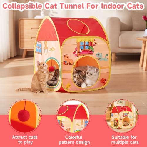 AILUKI 33PCS Cat Toys Variety Pack for Indoor Cats, Kitten Toys Cat Tunnel - Image 3