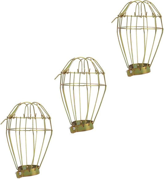 HANABASS 3pcs Reptile Heating Lamp Protector Iron Mesh Net Lampshade for Pet Supplies Easy to Install and Suitable for Tortoise and Other Animals