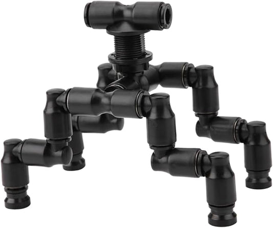 BESPORTBLE 1set Adjustable Reptiles Cooling Nozzle for Mist Spraying Rainforest Tank Rotatable Pet Cooling Sprayers for Lizard Gecko and Amphibian Supplies Black