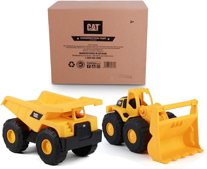 CAT Construction Toys, 2 Pack 10" Construction Fleet Toy Trucks with Articulated Parts, Fun and Durable for Indoor/Outdoor Use, Ages 2+ - Image 13