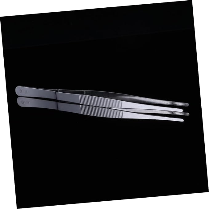 Straight Tweezers for Reptiles Stainless Steel Feeding Nippers Multi-purpose Cleaning Tool