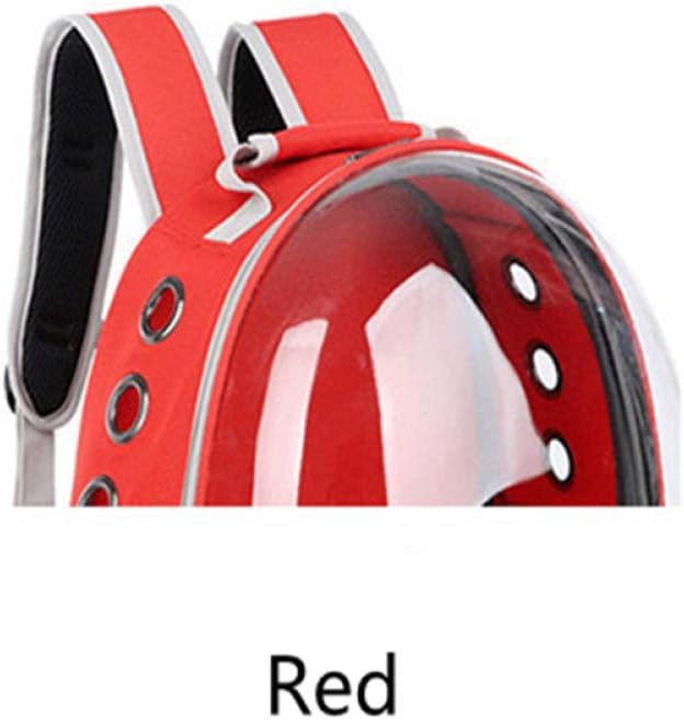 Bird Carriers Parrot Backpack Small Carrying Cage Outdoor Travel Comfortable Breathable Extensible Carrier Backbag 1Pcs Red
