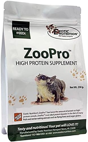 Exotic Nutrition Zoopro High Protein Supplement (8.82 oz.) - Protein Booster for Sugar Gliders
