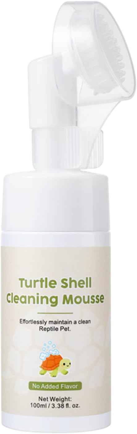 Turtle Cleaning Foam, Moisturizing Reptile Wash, Compact 100ml Gentle Liquid Cleanser for Reptiles, Easy Spray Application, Aquarium and Pet Accessory, Apartment Fish Tank Maintenance