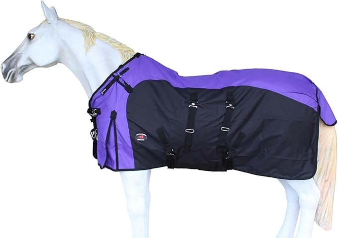 74" 1200D Turnout Waterproof Rain Horse Sheet Light Winter Blanket 384B