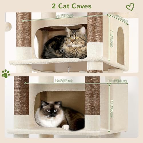 Globlazer Giant Tall Heavy Duty Cat Tower for Indoor Large Cats, F83B - Image 3