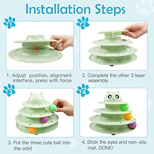 UPSKY 20 PCS Cat Toys Set with Teaser, Mice, Spring, and Various Ball Toys - Image 3