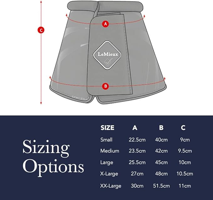 LeMieux Black Rubber Bell with Fleece Overreach Horse Boots - Protective Gear and Training Equipment - Equine Boots, Wraps & Accessories