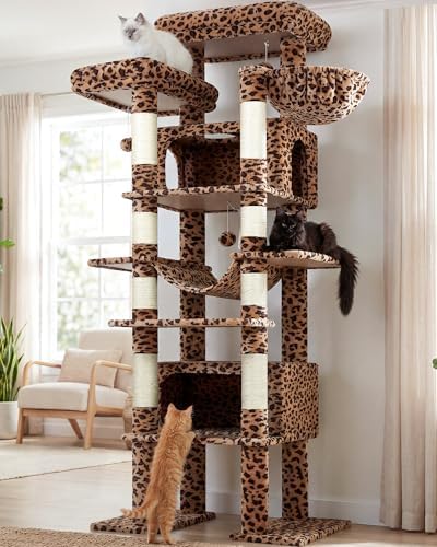Globlazer Giant Tall Heavy Duty Cat Tower for Indoor Large Cats, F83B by Globlazer