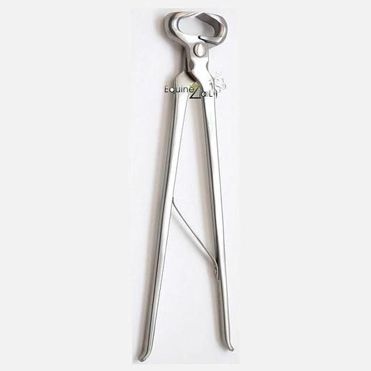 12” Hoof Nipper Spring Loaded Farrier Tool – Vanadium Steel, Dull Finish – Heavy-Duty Horse Hoof Trimming Tool for Farriers, Blacksmiths, Equine Hoof Care, Shoeing, Trimming, and Maintenance