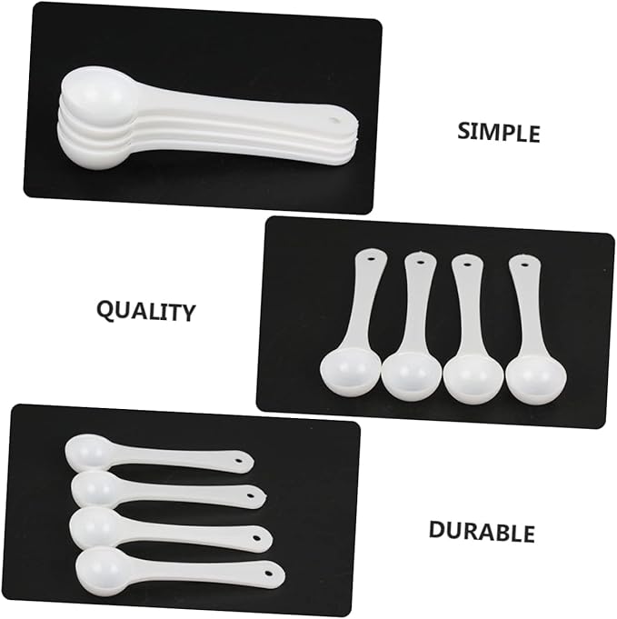 OUNONA 30pcs Pet Medicine Scoops Gram Measuring for Dogs Lightweight and for Accurate Dosage of Pet Medications and