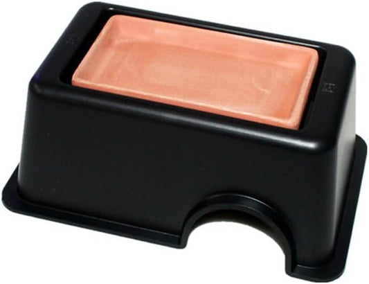 OMEM Reptile Hideout Box with Sink to Increase Humidity and Water Supply