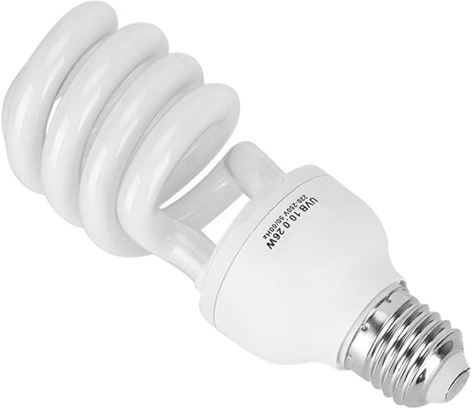 Akozon 26W Energy Saving UVB Light for Reptiles, Lizards, and Plants Sunlight Lamp (10.0 (Suitable for Desert Type))