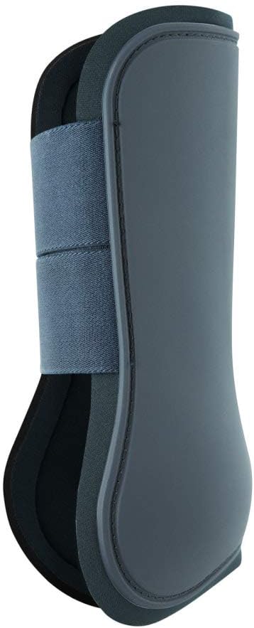 HORZE Chicago Protective Horse Tendon Boots - Lightweight Open Front Boots for Jumping, Trail Riding, and Turnout (Pair) - Dark Dark Blue - Warmblood