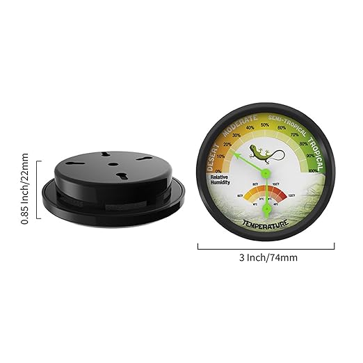 Thermometer Hygrometer Adhesive 16-49℃ 0-100% Humidity Temperature MonitorDetector Pet Rearing Box DialGauge Hygrometer