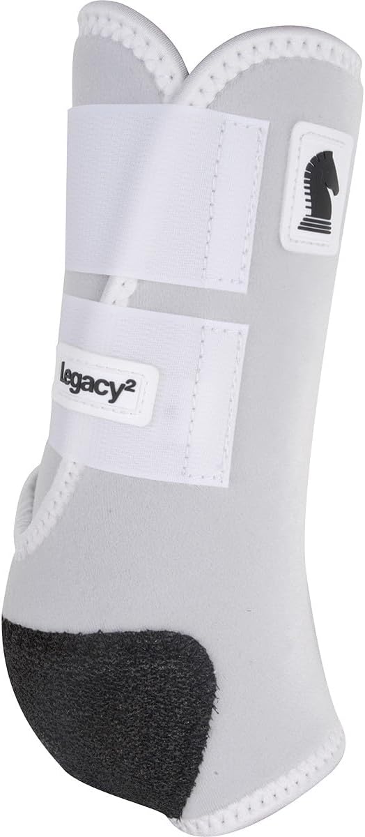 Classic Equine Legacy2 Support Boots, Front (White, Medium)