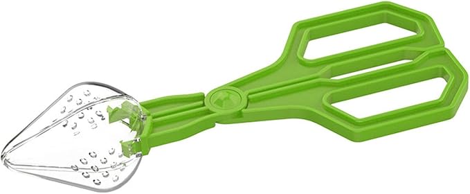 Hygienic Reptiles Feeding Instrument Clear Creature Catcher Multipurpose Tongs Comfort Handle For Safe Creature Handling Terrariums Tongs