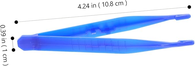 BESPORTBLE 6pcs Plastic Reptile Feeding Tweezers Lizard Spider Gecko and Scorpion Food Clips Practical Tools for Reptile Owners Suitable for Feeding Tortoises and Frogs