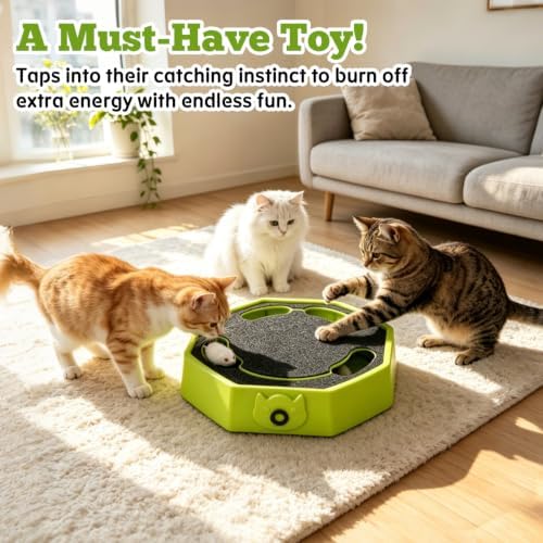 Automatic Cat Toy, Rechargeable Interactive Cat Toy with 4 Modes & Sounds - Image 6