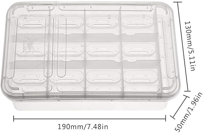 POPETPOP Compartment Transparent Breeding Box for Reptiles Snakes Turtles and Lizards Easy to Clean Incubator for and Animal Observation