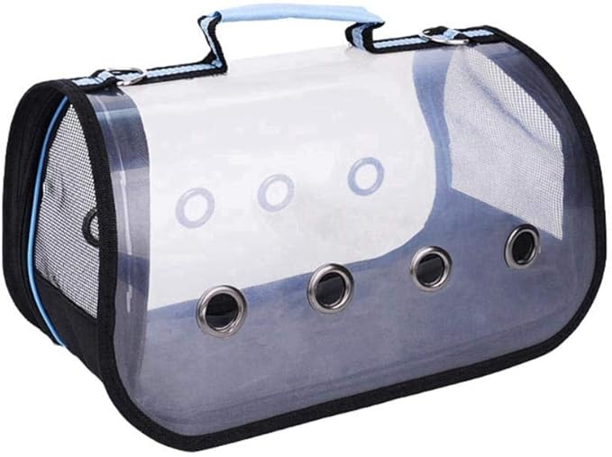 Bird Carriers Medium Bird Transport Cage Bird Travel Carrier Breathable Space Parrot Backpack Multi Functional Bird Bag 3Pcs Blue