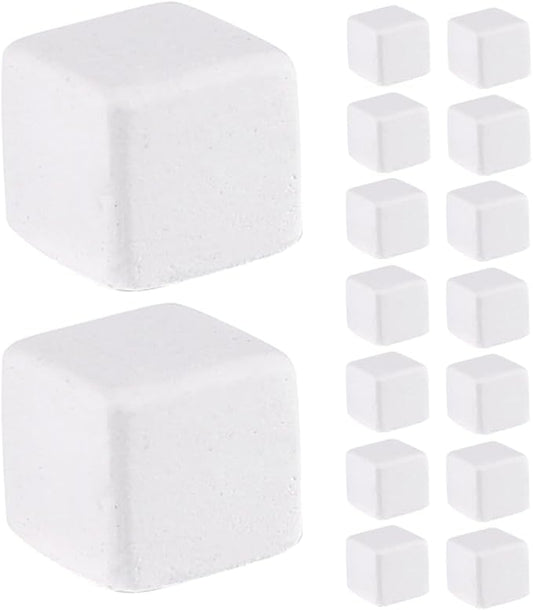VOSAREA Natural Mineral Calcium Block for Reptiles and Amphibians, 30pcs Turtle Tortoise Lizard Frog with Microelements for Shell Growth and Health Maintenance