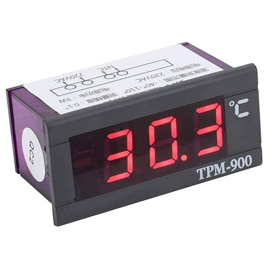 Kikumi Mini LCD Digital Temperature Panel Meter Thermometer Temperature Display -40°C to +110°C