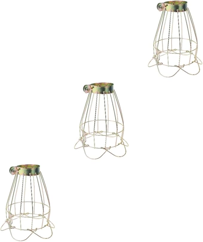POPETPOP 3pcs Box Scald Lampshade for Reptiles Heat Lamp Shade Mesh Cover Reptile Lamp Bulb Guard Easy Install Accessory Lampshade Clamp
