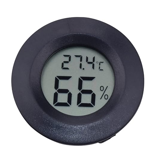 Kisangel 8pcs Digital Humidity Reptile Tank Accessories Indoor Thermometer for Home Temperature Humidity Reptile Pet Box Compact