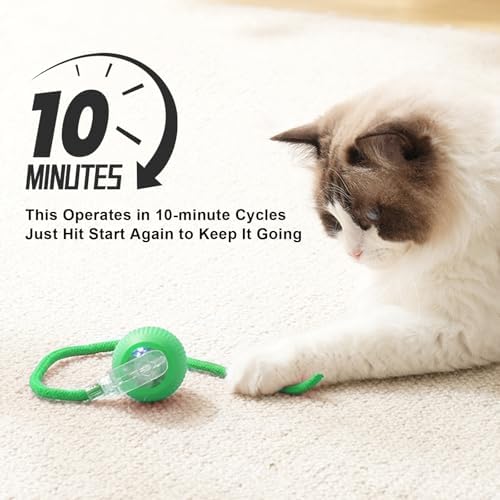 Goosheep 1PK Automatic Rolling Interactive Cat Toys Ball for Indoor Cat Dog - Image 5