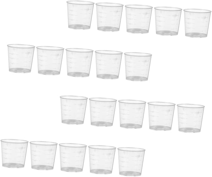 Abaodam Compact Reptile Feeder Cups 30 Piece Set 20ml Measuring Cups Durable Easy to Use for Daily Feeding