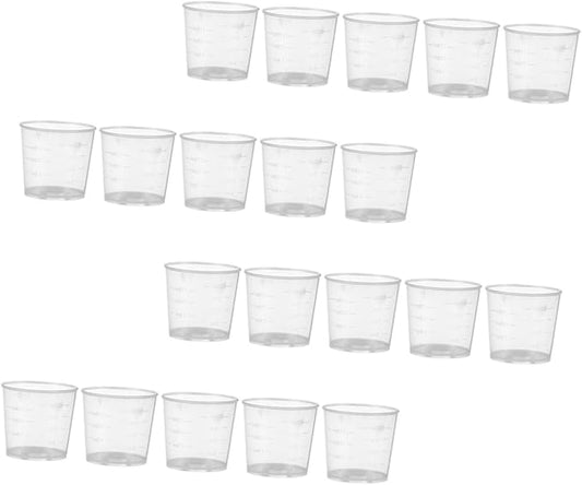 Abaodam Compact Reptile Feeder Cups 30 Piece Set 20ml Measuring Cups Durable Easy to Use for Daily Feeding