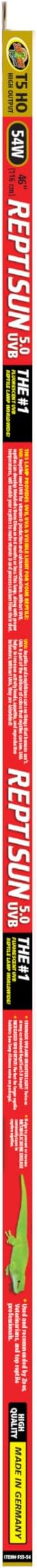 Zoo Med Reptisun 5.0 T5-Ho Uvb Fluorescent Lamp - 54 w - 46",White
