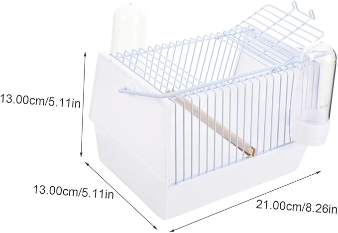 BESPORTBLE 1set Portable Bird Travel Cage Lightweight Parrot Carrier for Hiking Camping and Outdoor Activities Compact Design for Safe Bird Transport