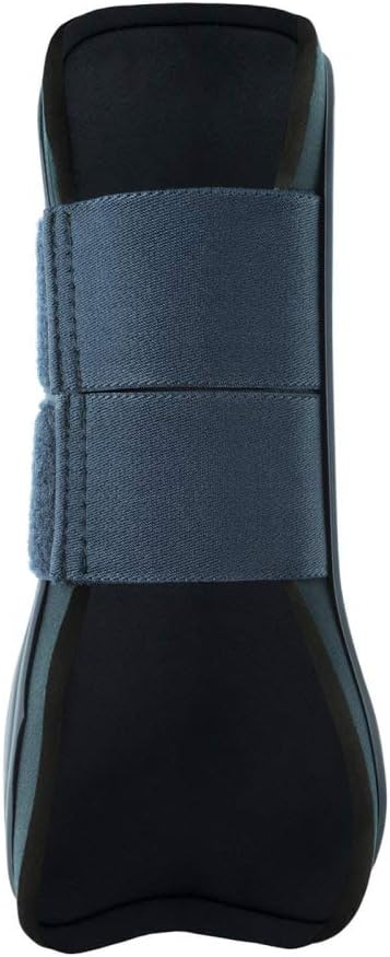 HORZE Chicago Protective Horse Tendon Boots - Lightweight Open Front Boots for Jumping, Trail Riding, and Turnout (Pair) - Dark Dark Blue - Warmblood