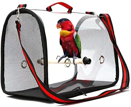 Birdcages Outdoor Bird Transport Cage Bird Travel Carrier Breathable Space Parrot Go Out Backpack Multi-Functional Bird Carrier Pet Supply,1