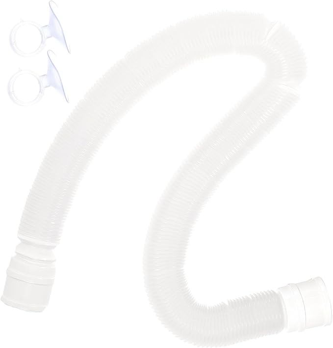 INOOMP Reptile Humidifier Extension Tube 16.33 Inch Flexible Hose with Suction Cups for Terrarium Misting System and Amphibian Cage Accessories
