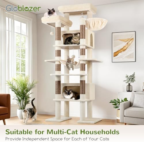 Globlazer Giant Tall Heavy Duty Cat Tower for Indoor Large Cats, F83B - Image 5