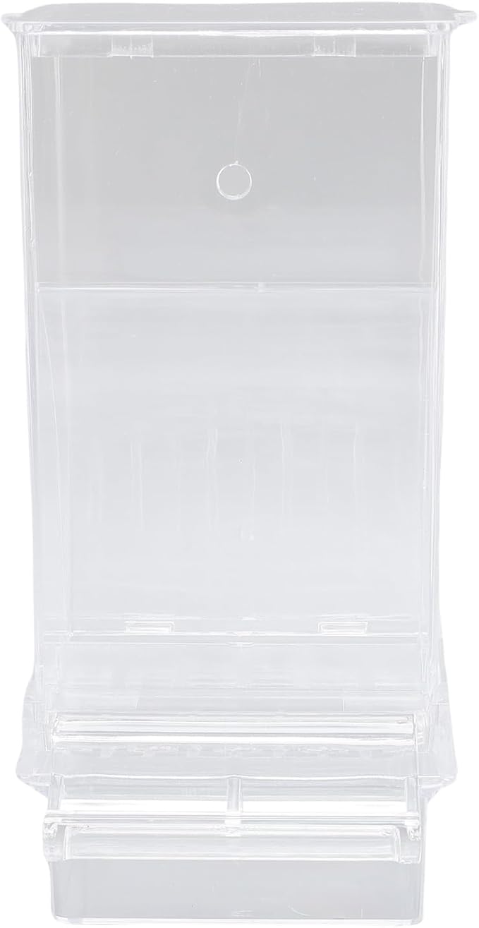 Bird Feeder and Water Dispenser Set, Automatic Cage Food Container for Medium and Large Birds, Transparent Plastic - Gravity Driven Convenience, No Mess Design, Easy Installation