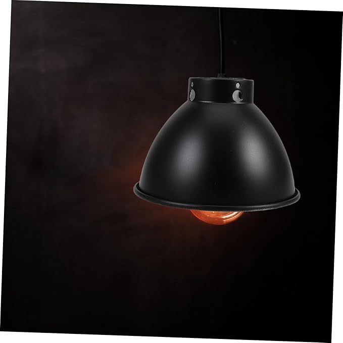 Toddmomy Reflective Lamp Shade Cover for Terrarium Durable Metal Construction Easy Installation Bulb Compatibility for Reptile Habitats