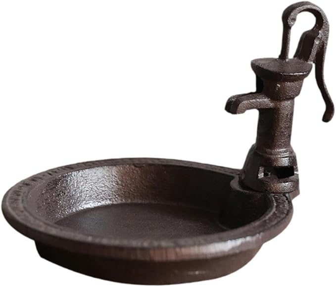 Bird Feeder Bird Water Bowl Weather Resistant Stable Vintage Yard Ornament Birdfeeder for Patio Courtyard Outdoor