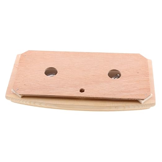 POPETPOP Wooden Temperature and Humidity for Sauna Hygrothermograph with Read Dial for Indoor Use Ranges Durable Wooden Design