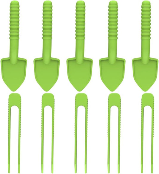 5-Set Reptile Cleaning Tools with Tweezers and Scooper for Litter Removal and Feeding Lizards, Bearded Dragons, Guinea Pigs, and Birds in Terrariums
