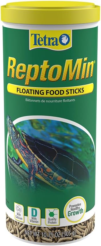 Tetra® ReptoMin® Floating Food Sticks, 10.75 ounces/305 Grams, Soft Stick Food Formulated for Aquatic Turtles