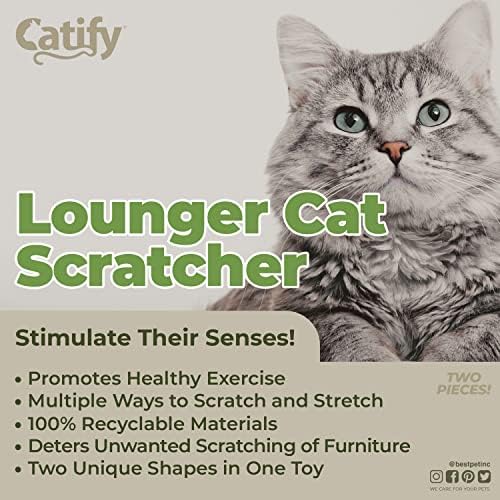 Best Pet Supplies Catify Corrugated Cardboard Cat Scratcher - Lounger I - Image 5