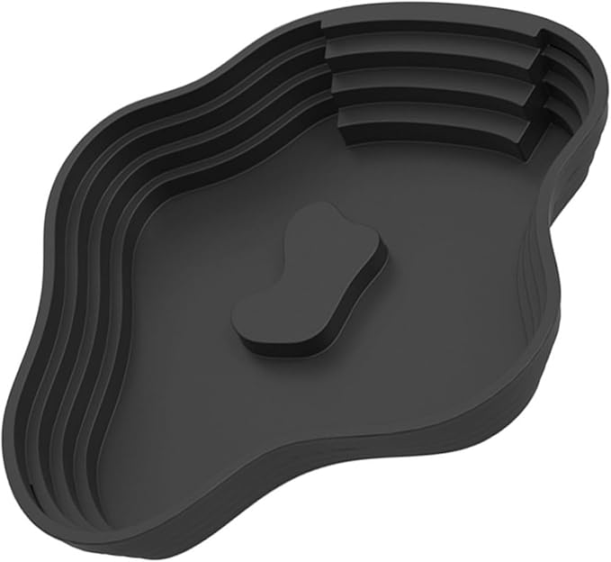 Sloped Animal Water Container Simulated Living Space Platform for Tortoises Amphibians Soaking Tub for Turtles Safe Turtle Drinking Bath Pan Multi Functional Soaking Dish Indoor/Outdoor Turtle Water